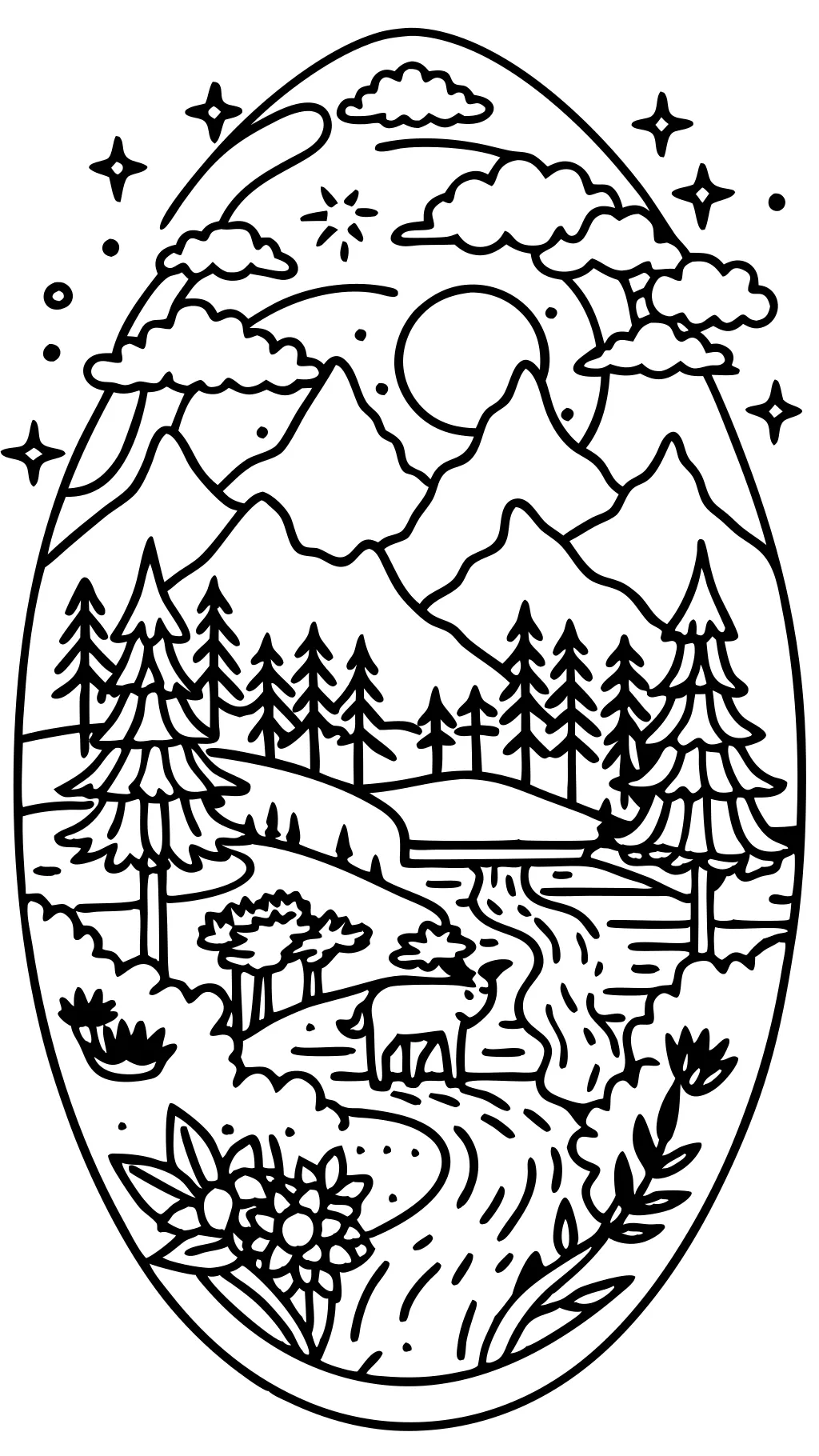 nature coloring pages